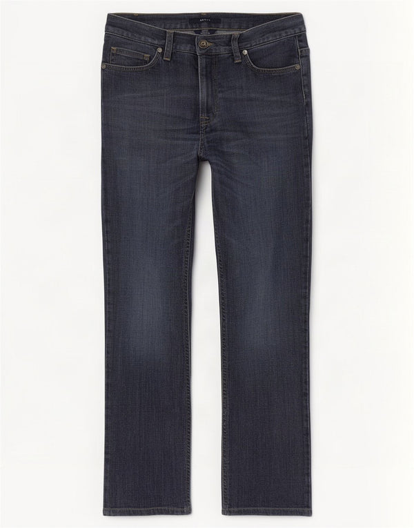 Gant Femme Dawn Regular Fit Jean Droit W27 L27 Bleu Marine