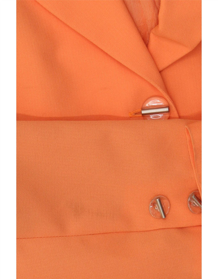 Prestige Veste blazer à 5 boutons pour femme UK 12 Orange moyen