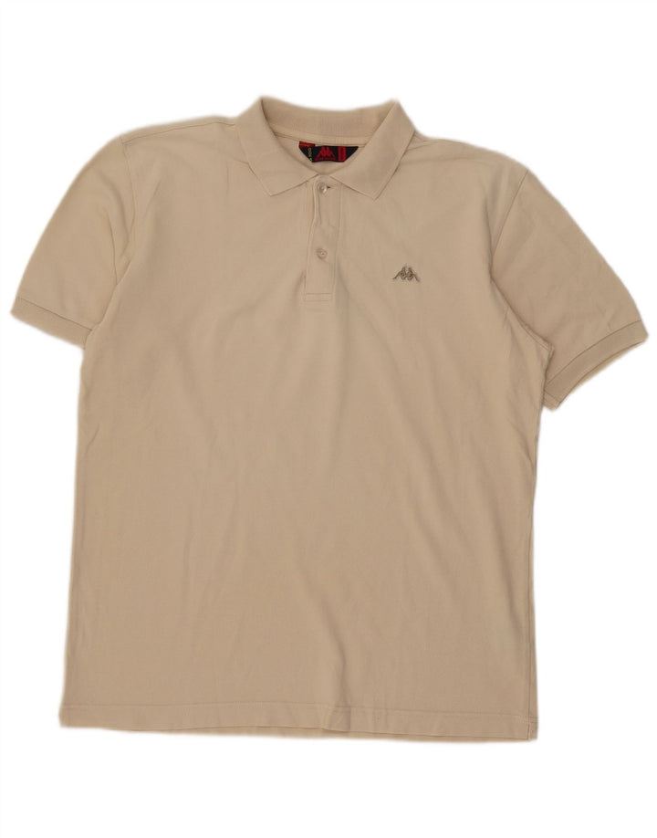 Kappa Polo Homme Beige Moyen Coton