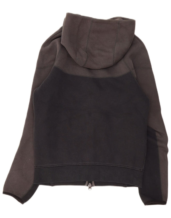 Nike Pull à capuche zippé pour homme en coton color block Gris Taille S