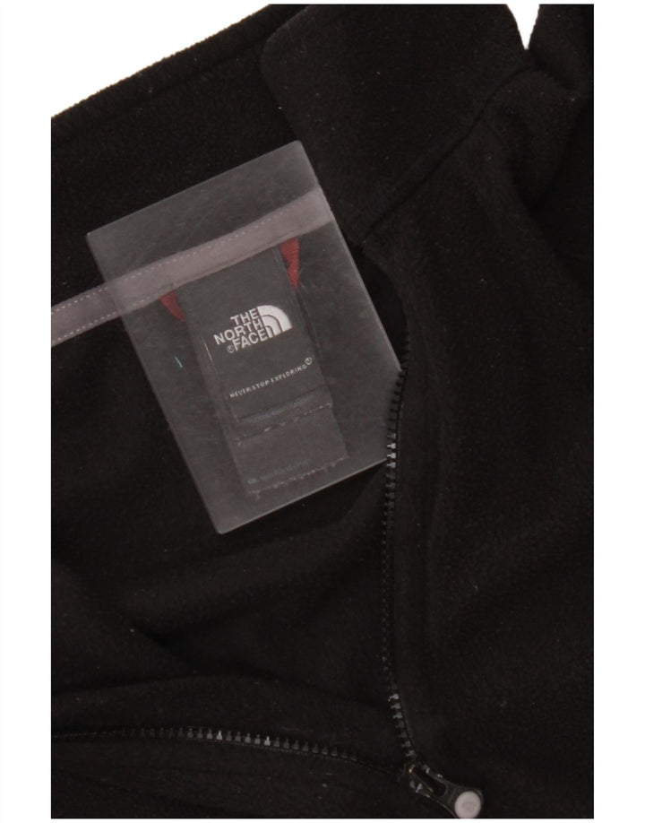 THE NORTH FACE Pull polaire à col zippé pour femme UK 14 Noir moyen Polyester