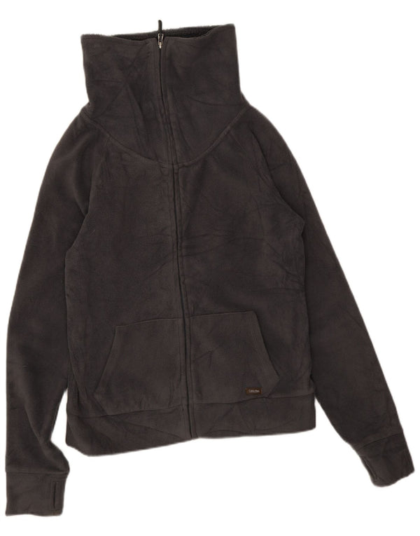 Calvin Klein Veste polaire pour femme UK 10 Small Gris Polyester