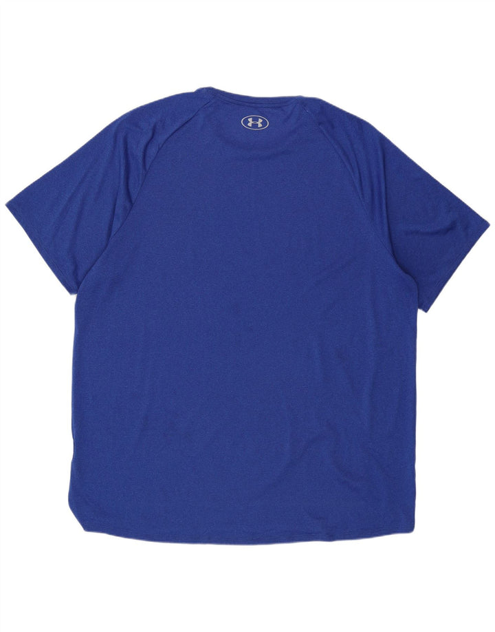 Under Armour T-Shirt Homme Top 2XL Bleu Polyester
