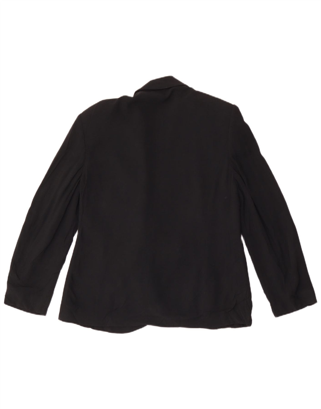 vintage Femme Double Breasted Blazer Veste UK 16 Grand Noir