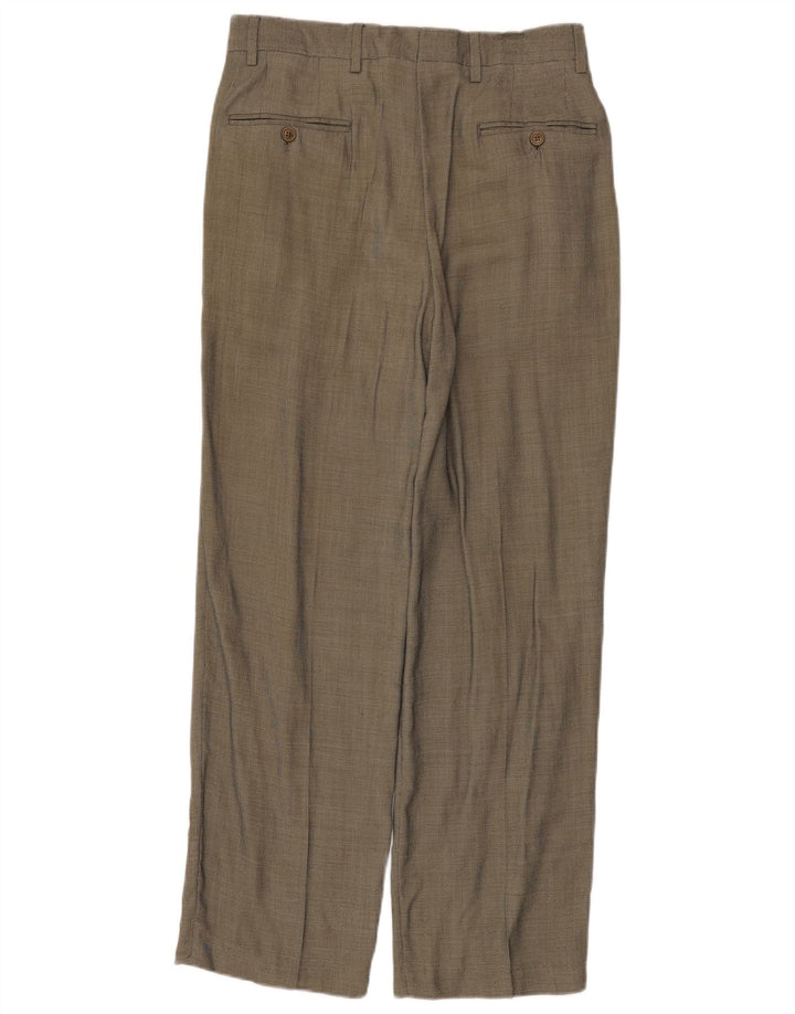 Zara Pantalon de costume à chevilles pour homme EU 40 Medium W31 L30 Gris Rayonne à carreaux