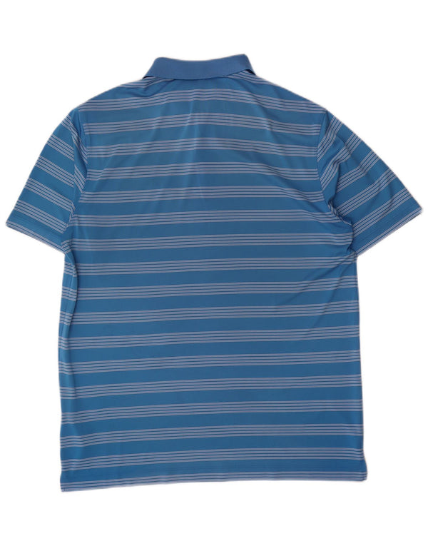 Polo Nike Homme XL Bleu Rayé Polyester