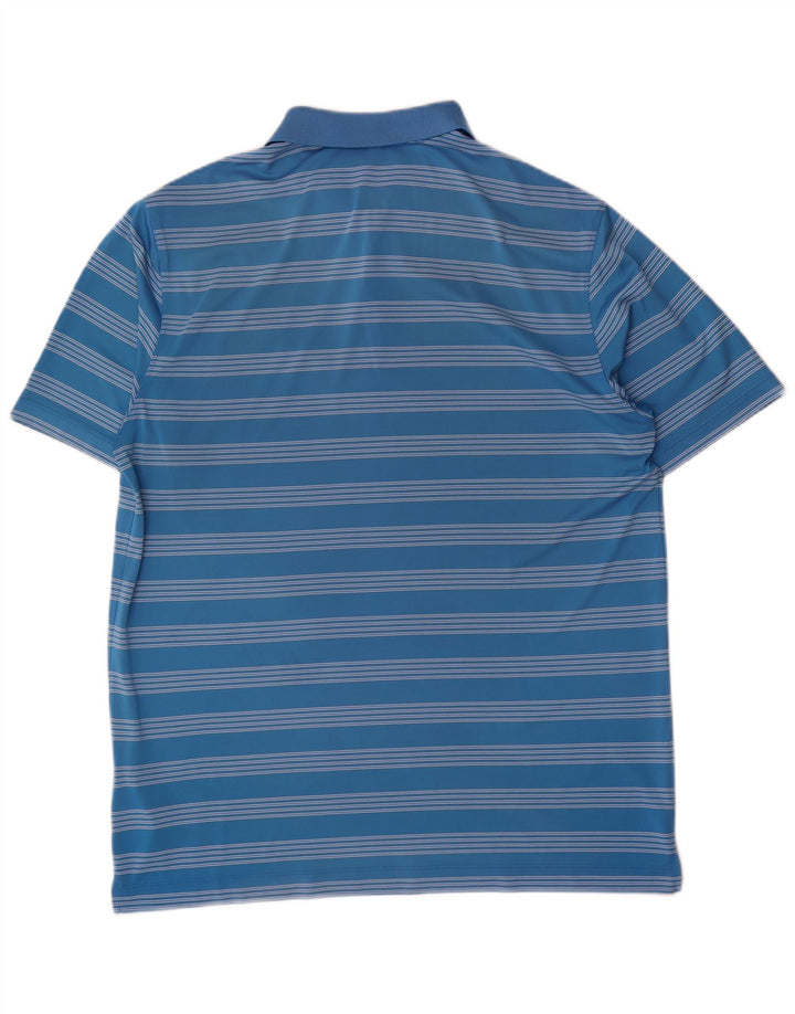 Polo Nike Homme XL Bleu Rayé Polyester