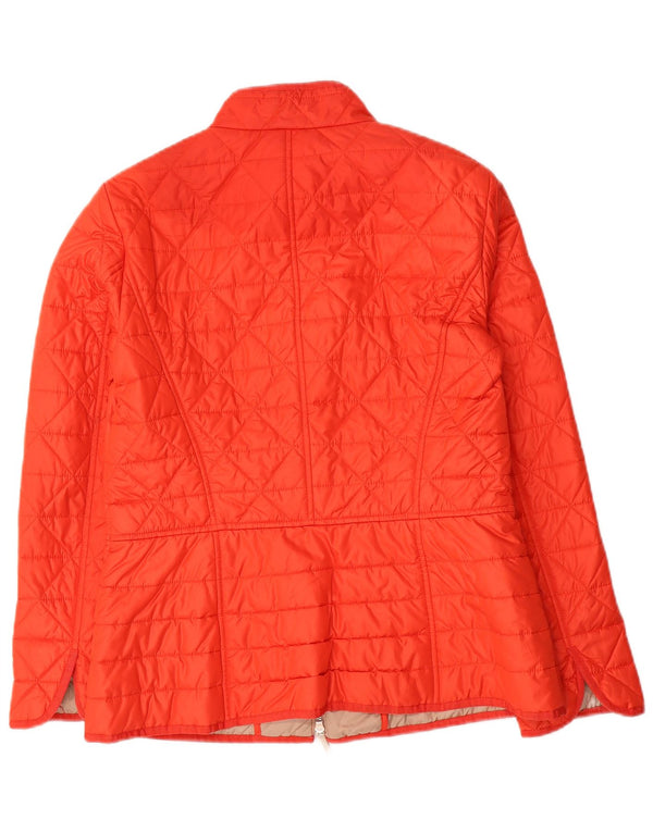 Luisa Spagnoli Veste matelassée pour femme UK 14 Polyester rouge moyen