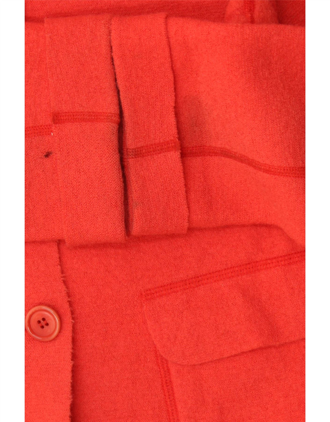 Alberto Aspesi Veste Blazer 3 Boutons Femme IT 42 Laine Rouge Moyen