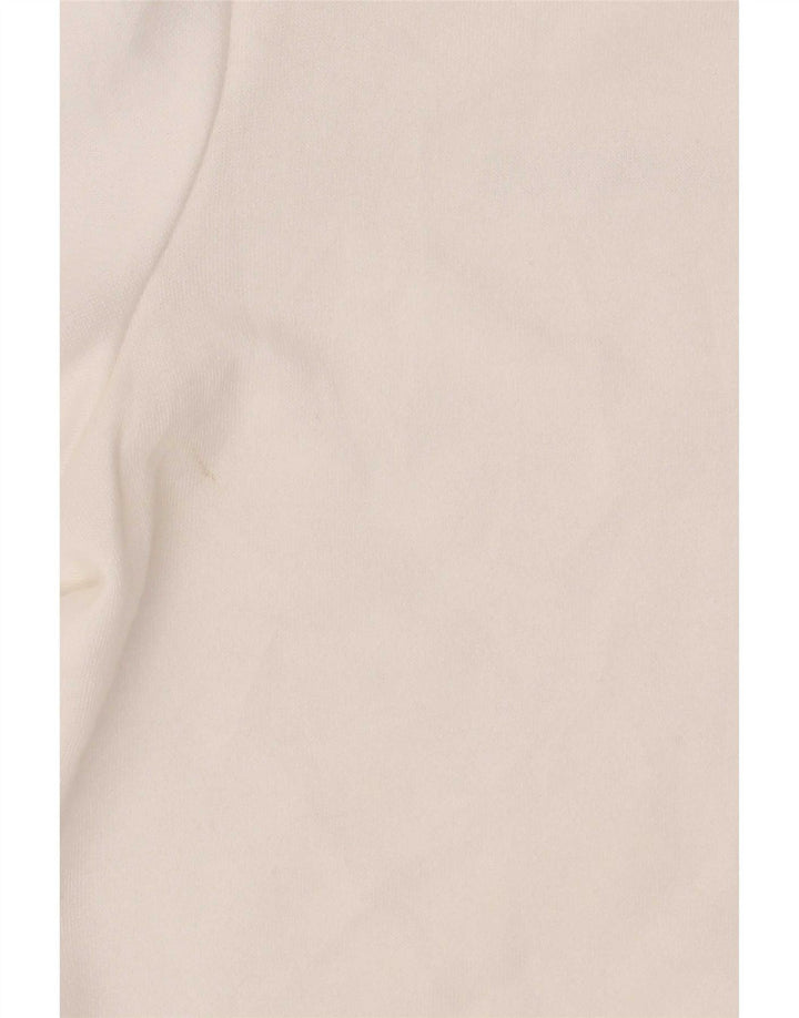 Adidas Climalite Sweatshirt Jumper UK 12/14 Medium Blanc Polyester