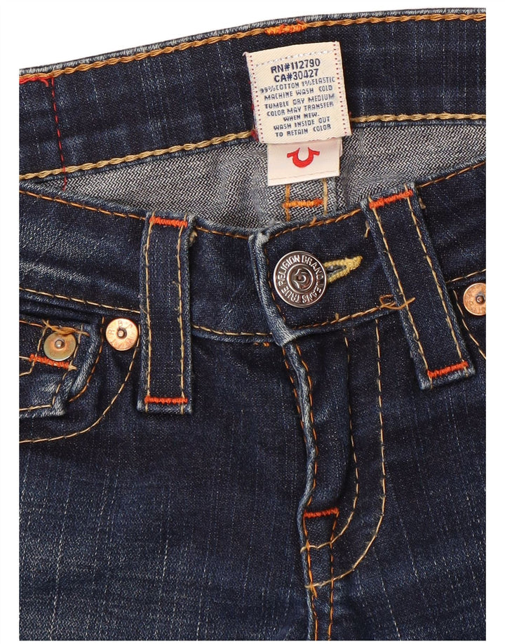 True Religion Jean Slim Bootcut Femme W24 L33 Bleu Coton