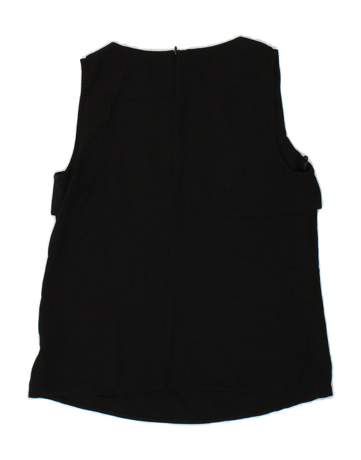 OASIS Womens Sleeveless Blouse Top UK 12 Medium Black Polyester Vintage Oasis and Second-Hand Oasis from Messina Hembry 