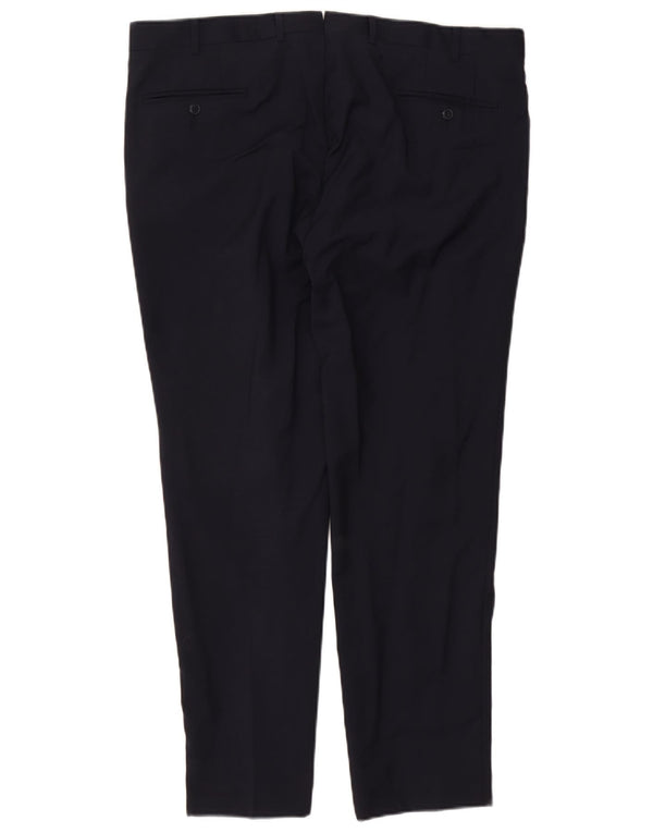 Pantalon de costume slim vintage pour homme W40 L30 Bleu marine