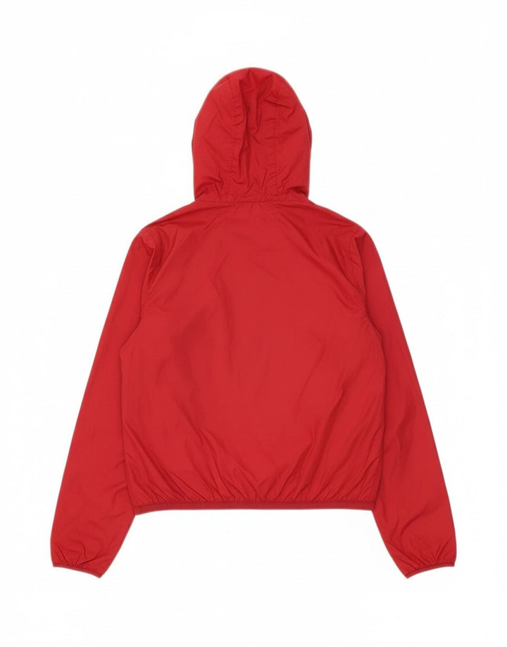 K-Way Veste de pluie à capuche pour homme UK 10 Small Rouge Polyamide