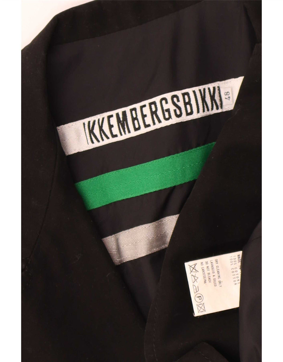 Bikkembergs Veste Blazer 2 Boutons Homme IT 48 Coton Noir Moyen