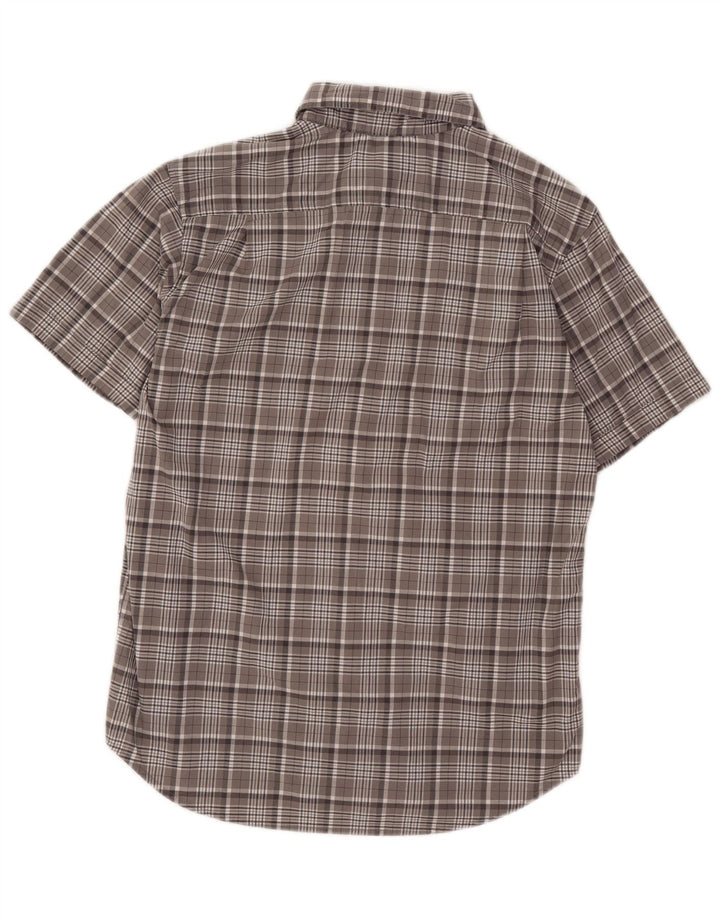 Columbia Chemise à Manches Courtes Homme Gris Moyen Check Cotton