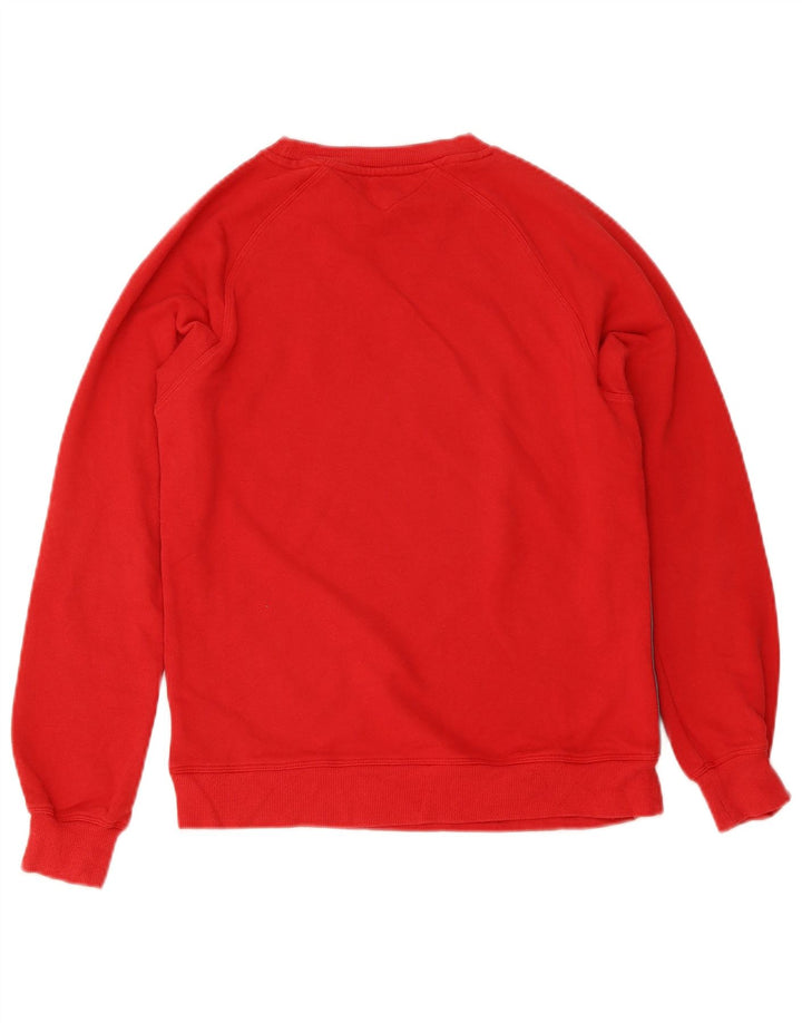 TOMMY HILFIGER Sweat-shirt graphique pour homme XS en coton color block rouge