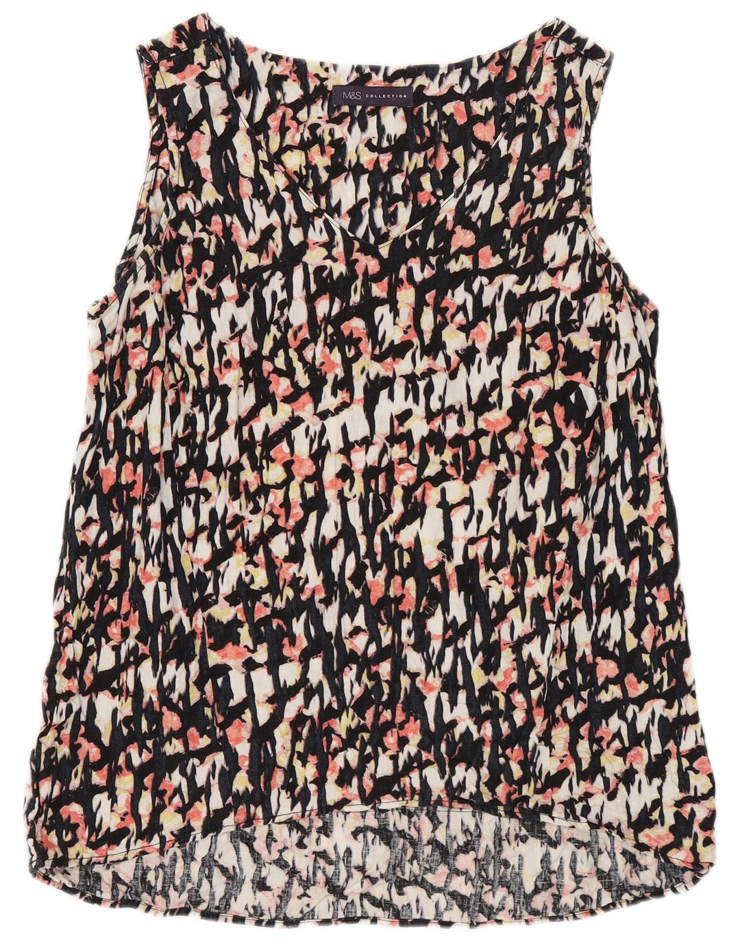 Marks & Spencer Chemisier à motif abstrait pour femme UK 10 Small Multicolore