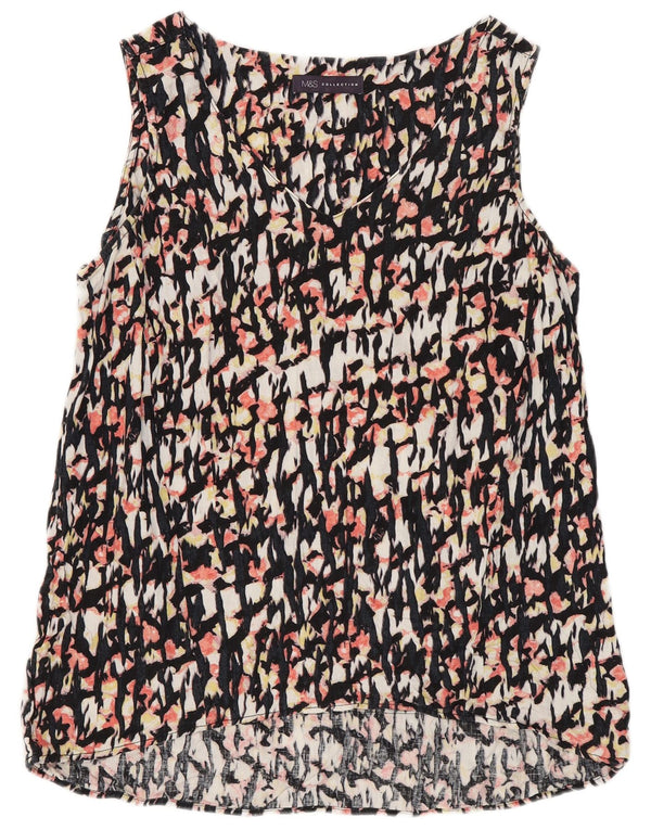 Marks & Spencer Chemisier à motif abstrait pour femme UK 10 Small Multicolore