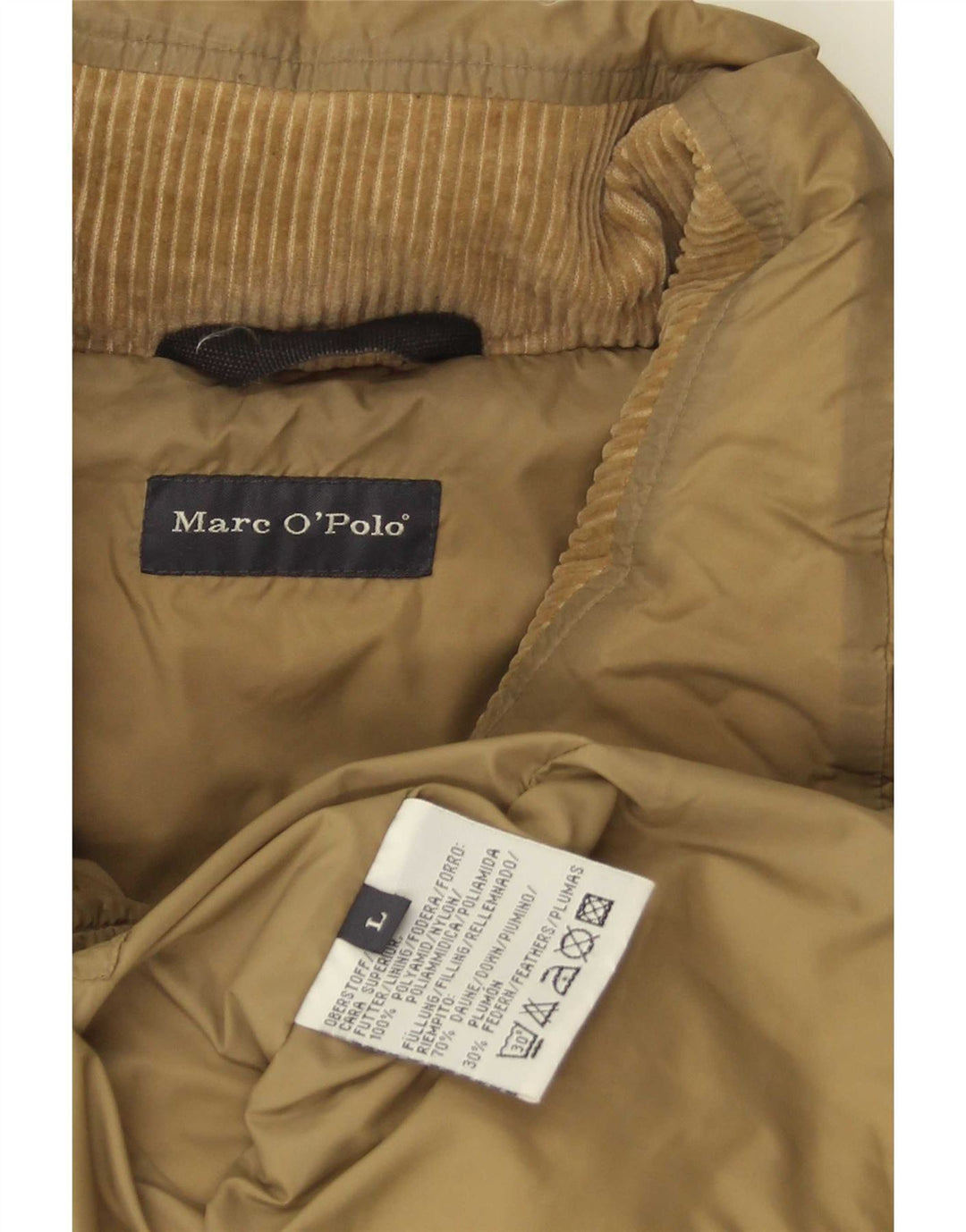 Marc O'Polo Gilet rembourré pour homme UK 40 Large Marron Polyamide
