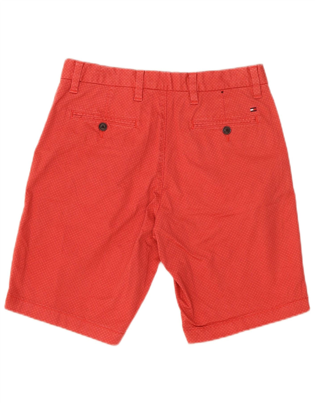 Tommy Hilfiger Short Chino Brooklyn W30 Homme Rouge Moyen Géométrique