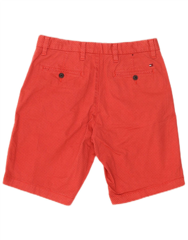 Tommy Hilfiger Short Chino Brooklyn W30 Homme Rouge Moyen Géométrique