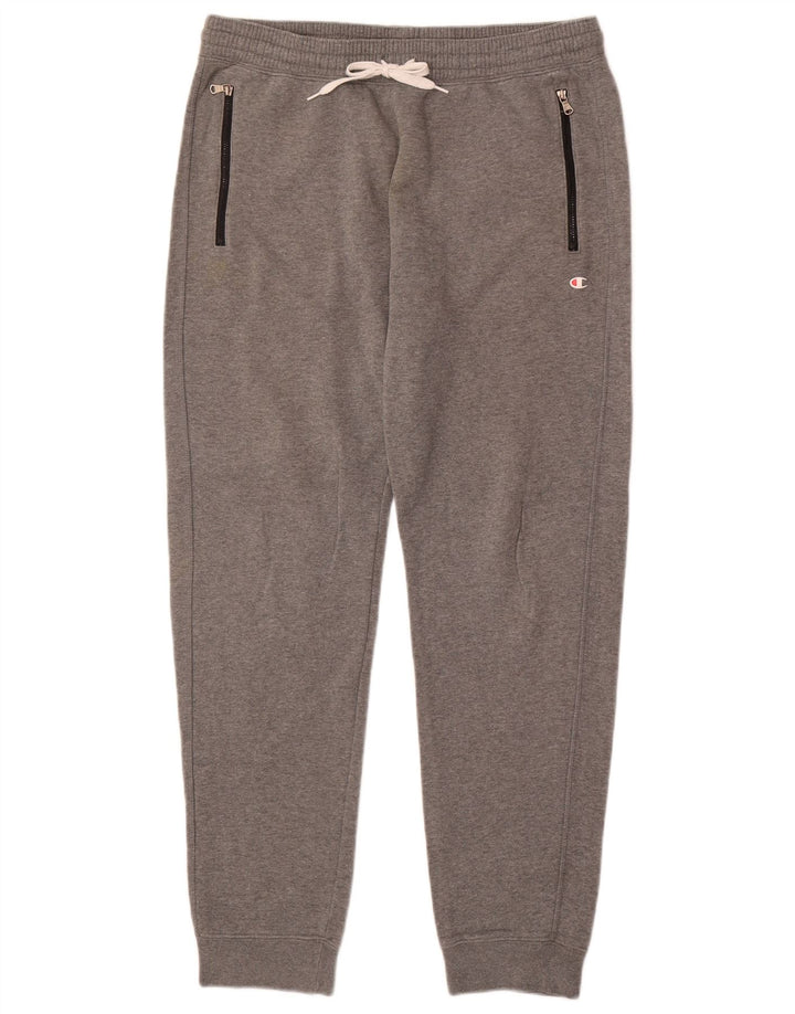 CHAMPION Mens Tracksuit Trousers Joggers Large Grey