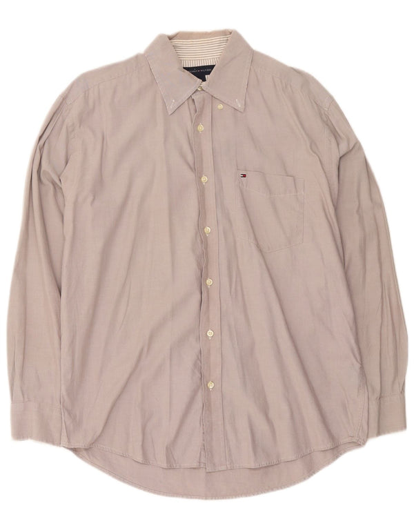 Tommy Hilfiger Chemise Homme Gris Moyen Coton