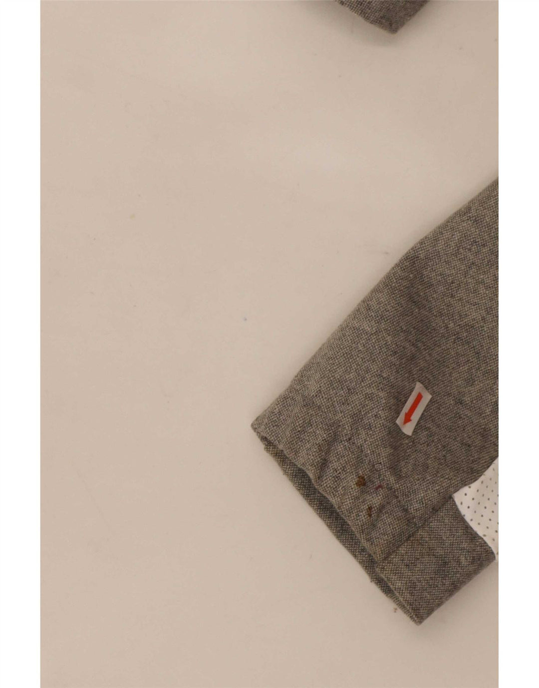 Adidas Veste Bomber Femme UK 12/14 Laine Colorblock Gris Moyen