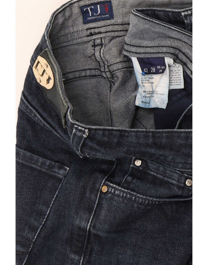 Trussardi Femme Jean Slim W26 L28 Bleu Marine Coton
