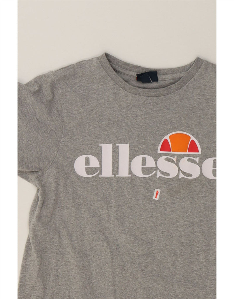 ELLESSE Boys Graphic T-Shirt Top 12-13 Years Grey Cotton Vintage Ellesse and Second-Hand Ellesse from Messina Hembry 