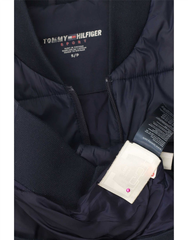 Tommy Hilfiger Veste matelassée pour homme UK 36 Small Bleu marine Colourblock