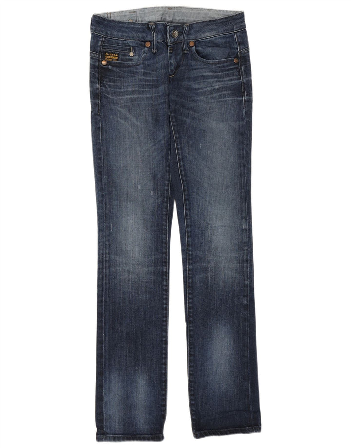 G-STAR Jean droit taille basse femme W27 L34 bleu coton