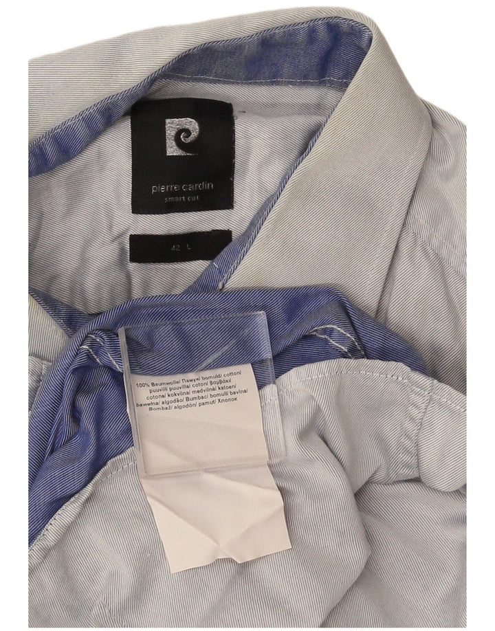 Pierre Cardin Chemise Homme Taille 42 Grand Coton Gris