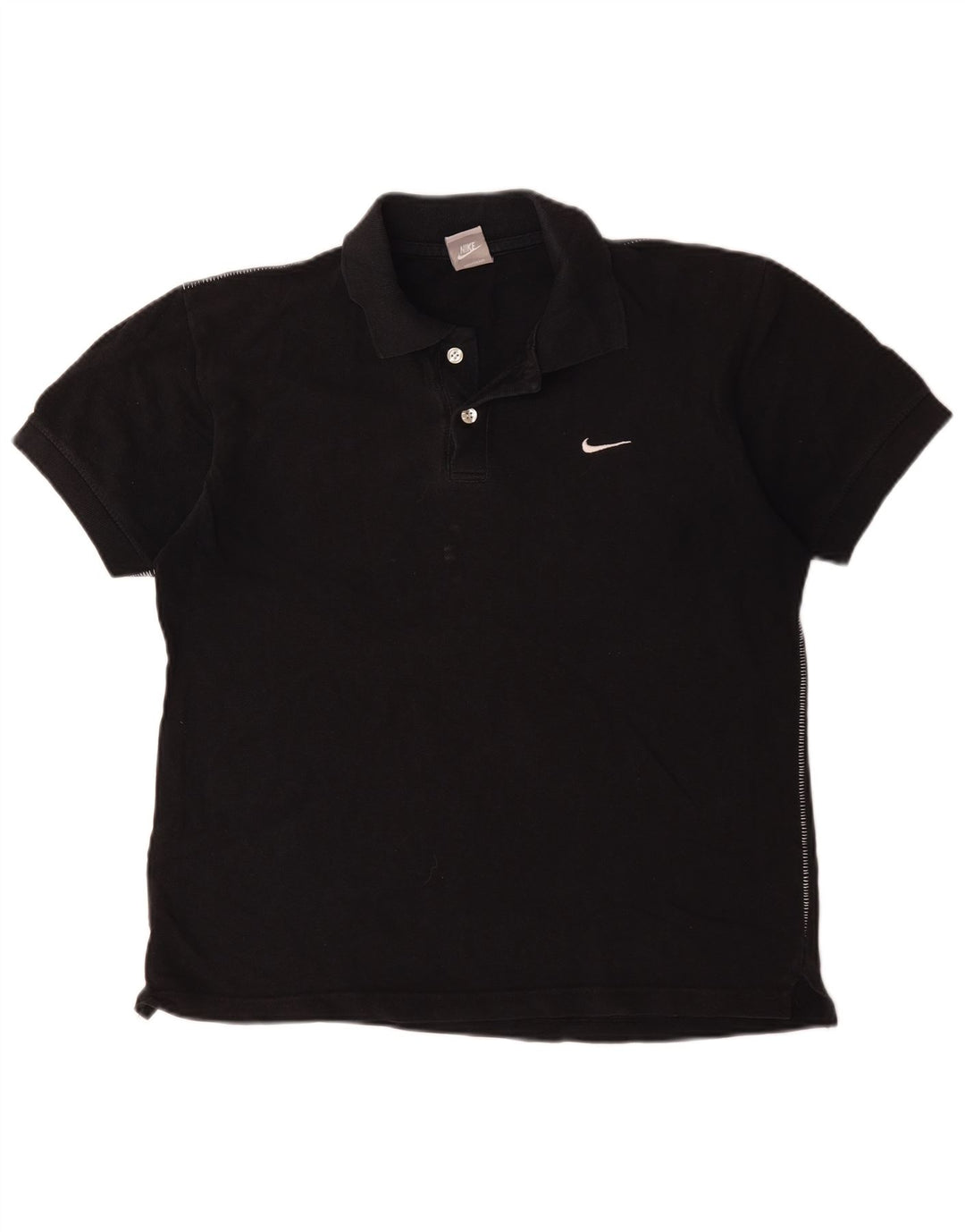 Polo Nike Femme UK 10/12 Coton Noir Moyen