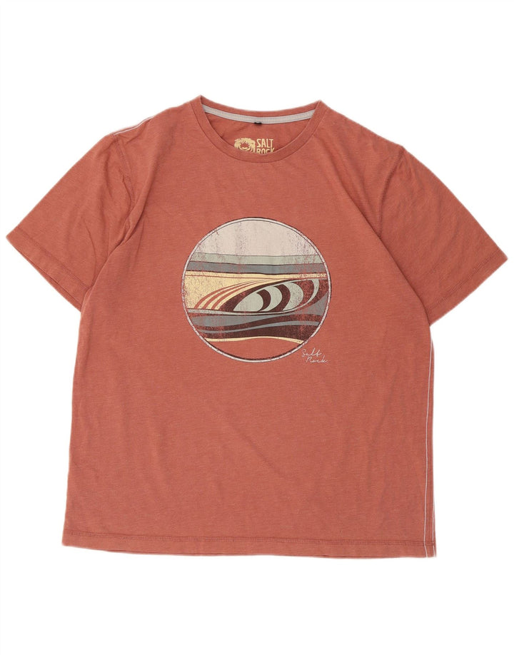 Saltrock T-Shirt Graphique Coupe Classique Homme Orange Moyen