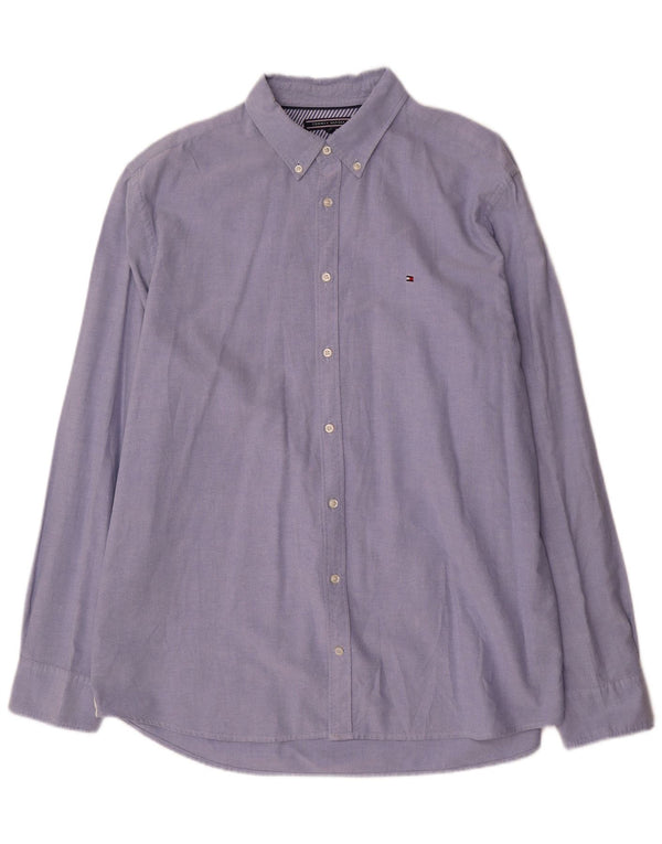 Tommy Hilfiger Chemise New York Fit pour homme en coton bleu 2XL
