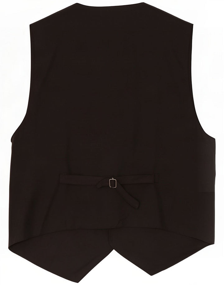 Gilet court vintage pour homme grande rayonne noire