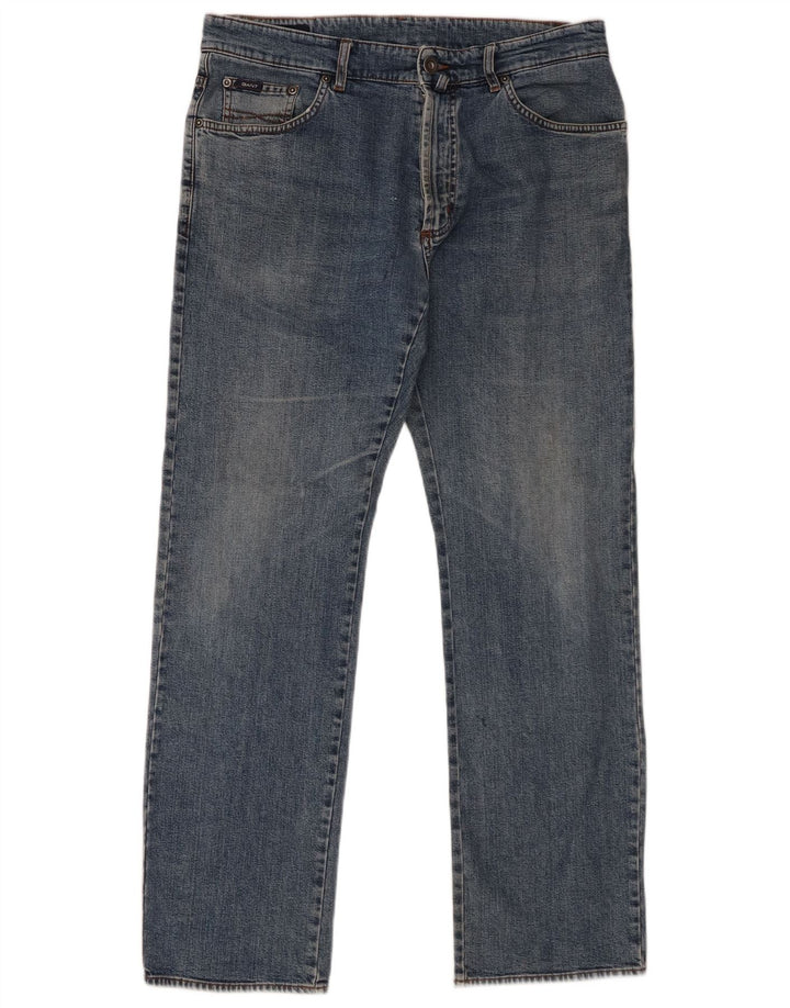 Gant Jean droit homme W34 L32 bleu coton