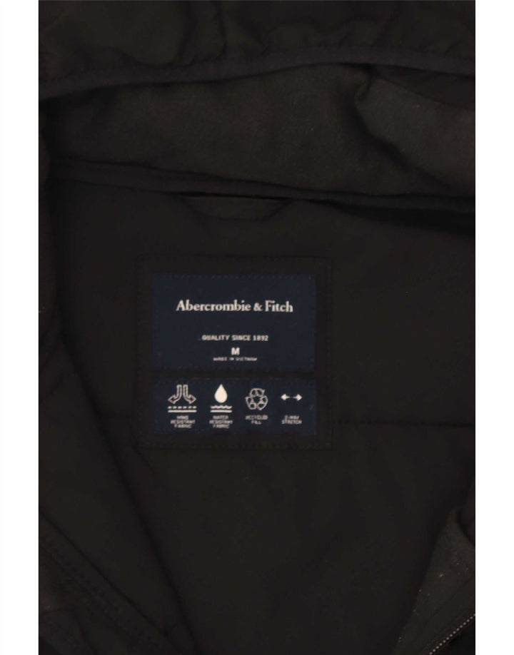 Abercrombie & Fitch Veste matelassée à capuche pour homme UK 38 Medium Noir