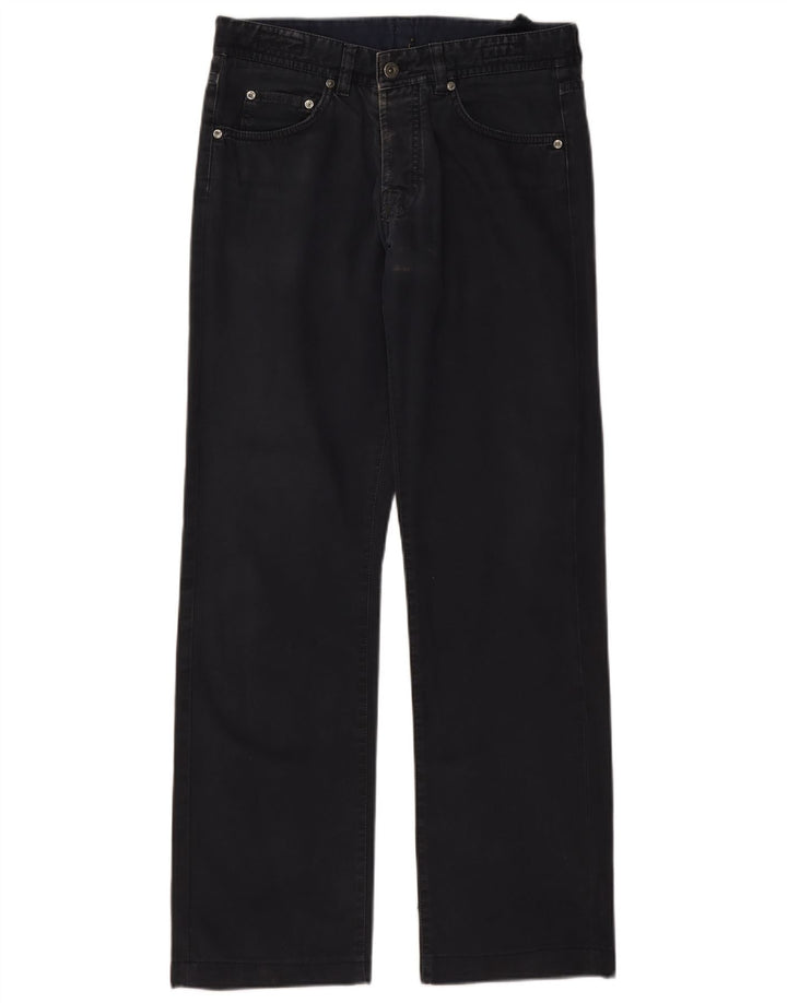 Massimo Dutti Jean droit pour homme EU 40 Medium W31 L30 Bleu marine Coton