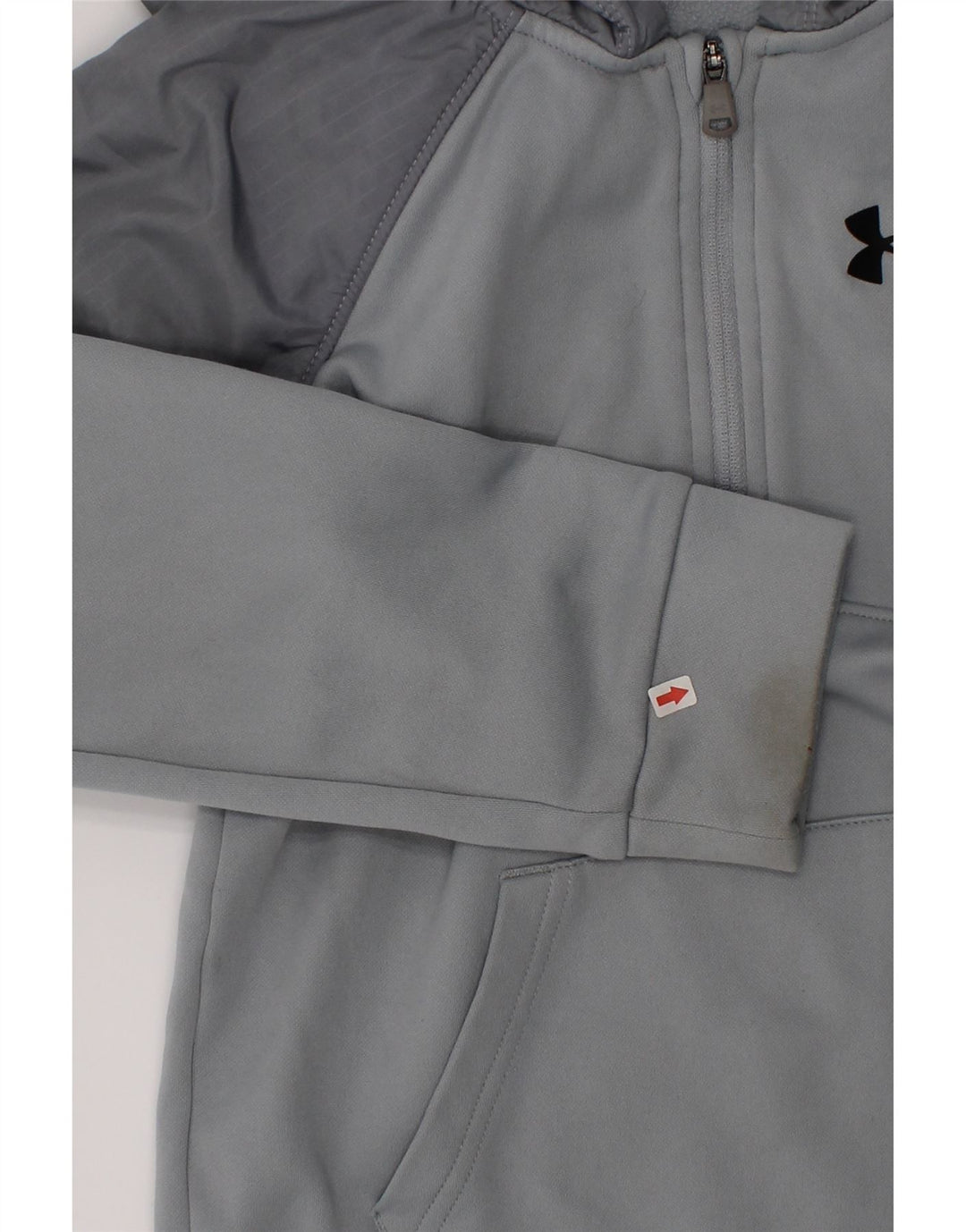 Under Armour Sweat à capuche pour garçon 6-7 ans Gris Colorblock Polyester
