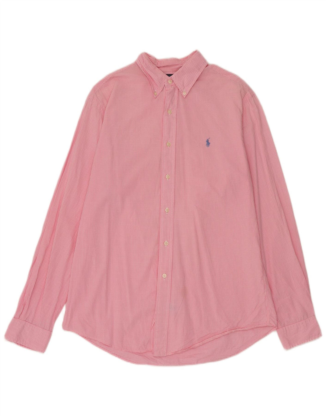 Ralph Lauren Chemise sur mesure pour homme en coton vichy rose moyen