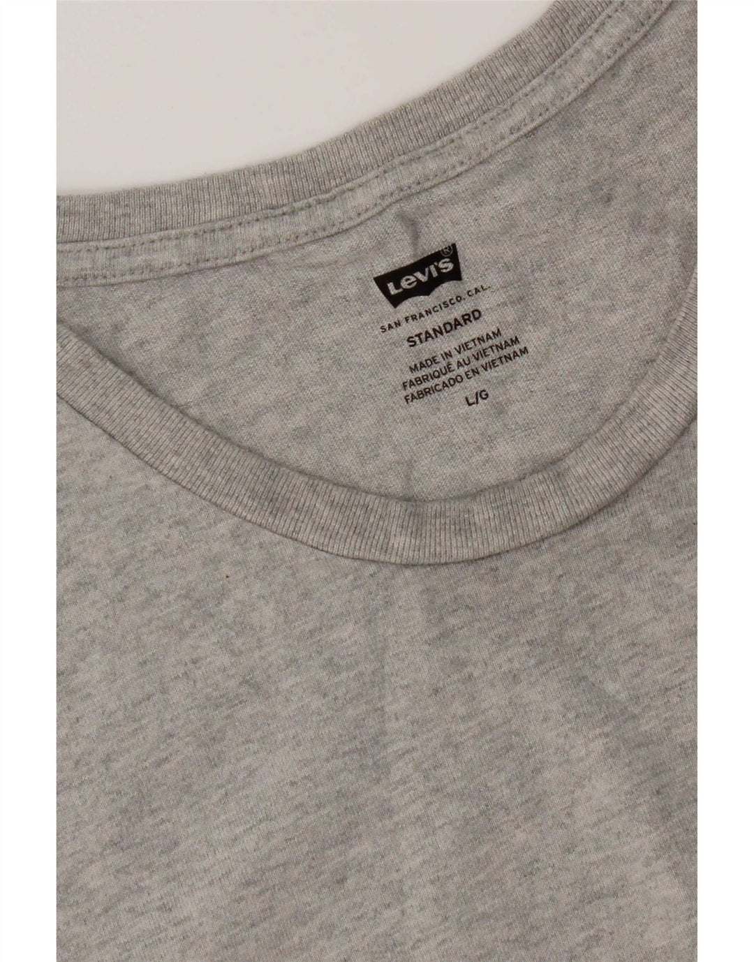 Levi's T-Shirt Homme Gris Large Coton