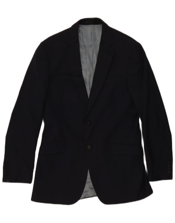 Marks & Spencer Veste blazer à 2 boutons pour homme UK 40 Bleu marine moyen classique