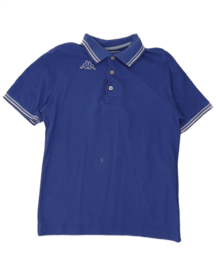 Kappa Polo Homme Petit Bleu Rayé Coton