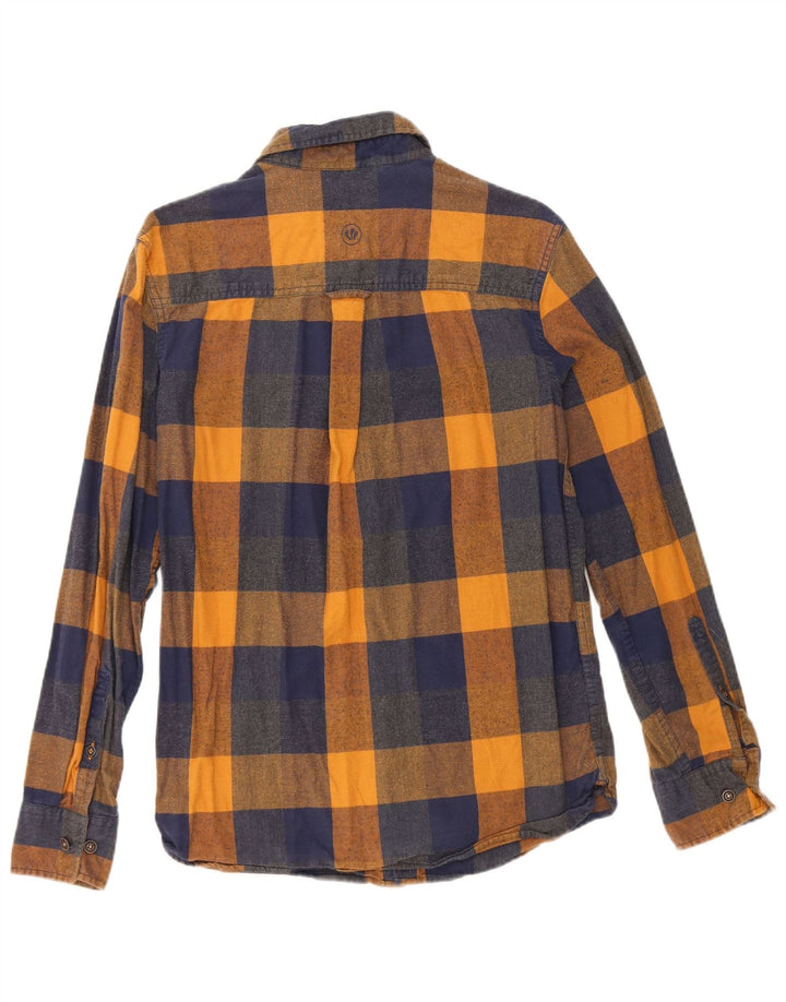 Fat Face Chemise Flanelle Homme XS Bleu Marine Carreaux Coton