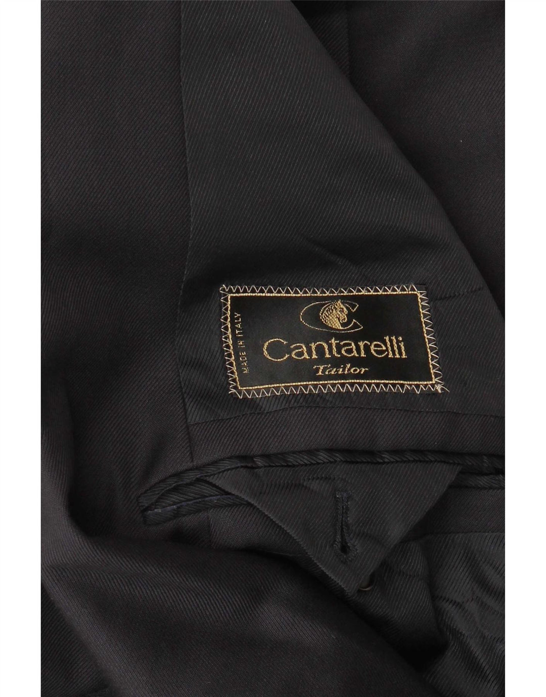 Cantarelli Veste blazer double boutonnage pour homme UK 40 Large Noir