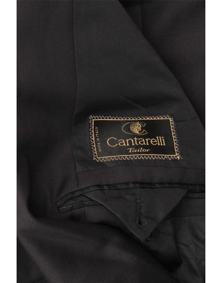 Cantarelli Veste blazer double boutonnage pour homme UK 40 Large Noir