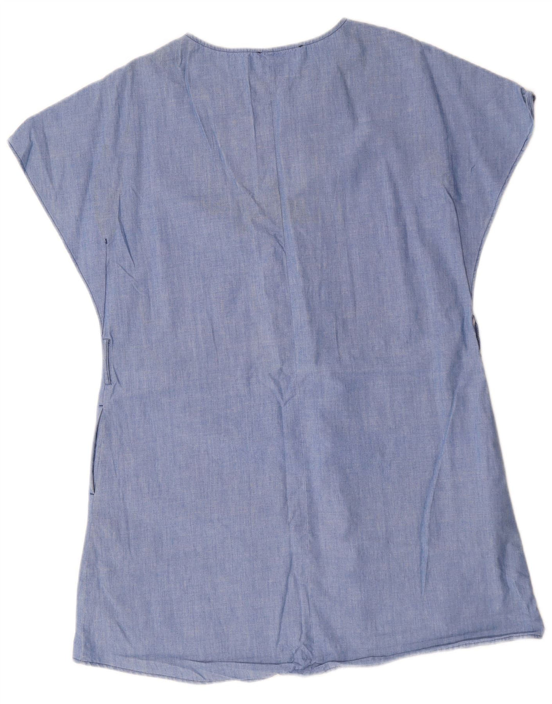 Zara Robe Tente Femme UK 14 Coton Bleu Moyen